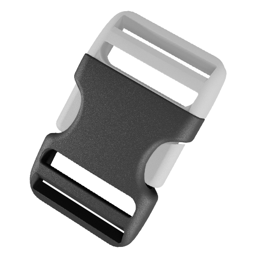 DURAFLEX® STEALTH® WARRIOR BUCKLE DUAL ADJ NYL 38MM BLACK FEMALE